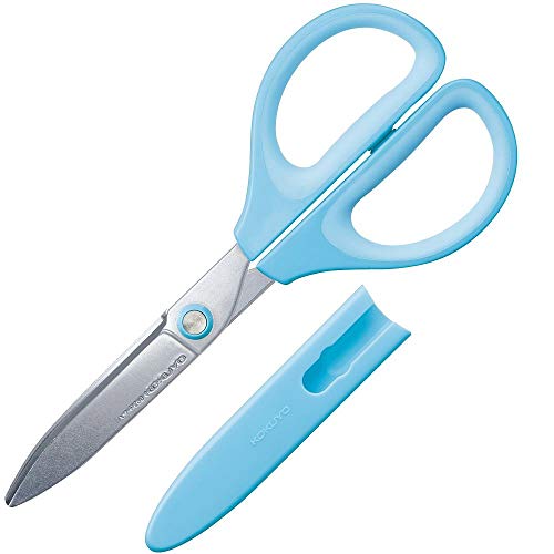 青と白のボタン式はさみ 青と白のボタン式はさみ